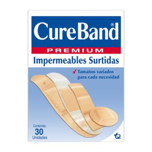Curas Cureband Premium Impermeable 30Uds