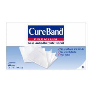 Gasa Cure Band Esteril 10X10 Pleg.X 24 U