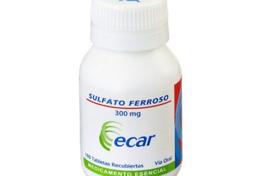 Sulfato Ferroso 300 Mg 100 Tabletas Ec