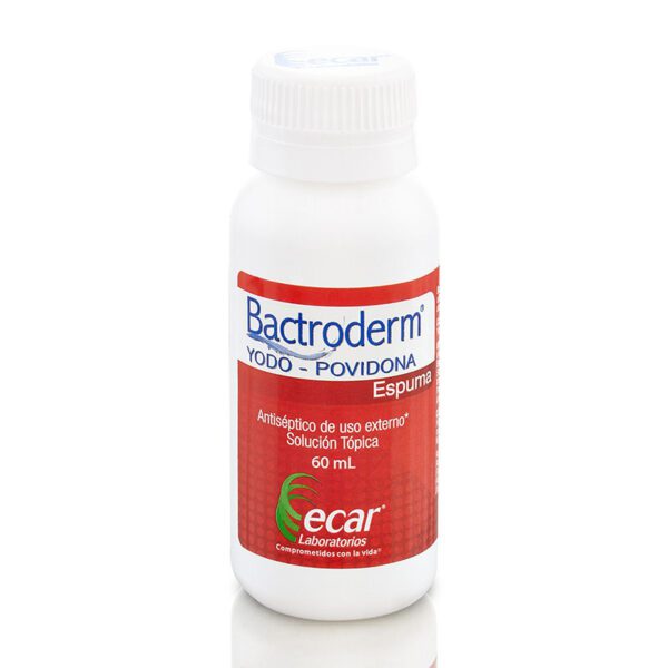 Bactroderm Yodopovidona Espuma 60 Ml - Imagen 2