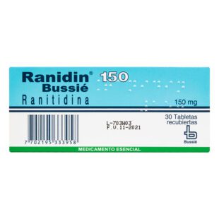 Ranidin 150 Mgs 30 Tabletas