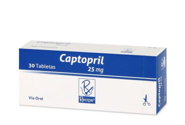 Captopril 25 Mg 30 Tabletas Rc