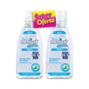 2 Gel Menticol Sanity A Neutro 85 Ml Precio Especial