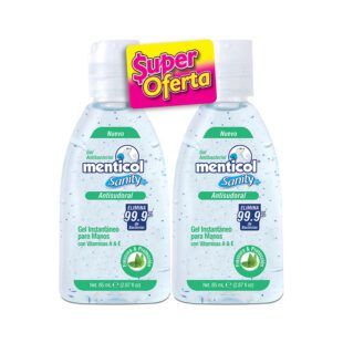 2 Gel Menticol Sanity Antisudor 85 Precio Especial