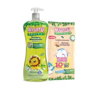 Shampoo Arrurru Manzanilla 800 Ml + Toallitas 10 Unidades Súper Oferta