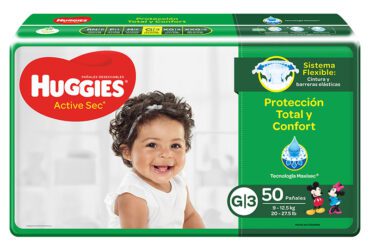 Pañal Huggies Active Sec Etapa 3 Grande 50 Unidades