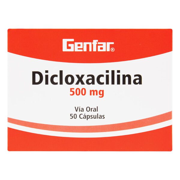 Dicloxacilina 500 Mg 50 Cápsulas Gf