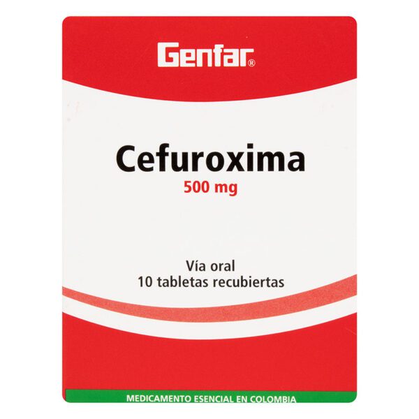 Cefuroxima 500 Mg 10 Tabletas Gf - Imagen 2