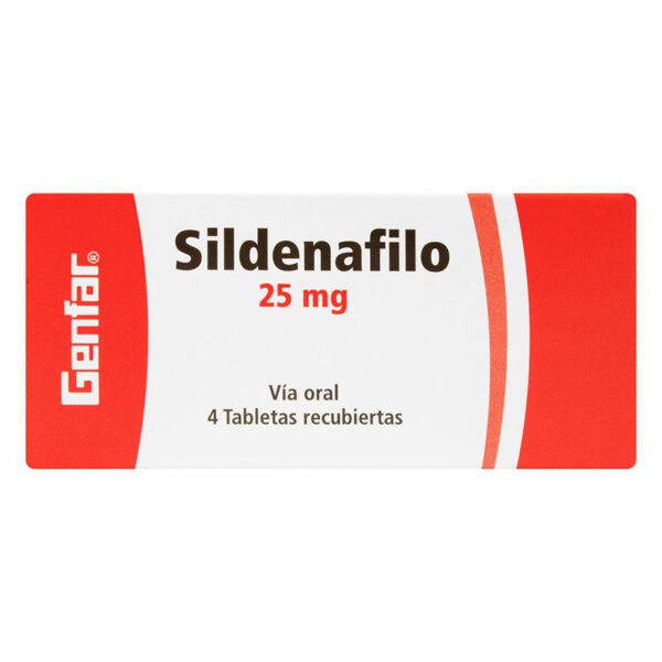 Sildenafil 25 Mg 4 Tabletas Gf