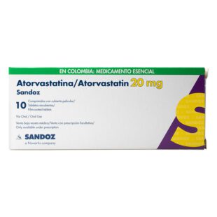 Atorvastatina 20 Mg 10 Tabletas Sz