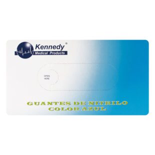 Guante Nitrilo Kennedy Azul T.L 100 Uds