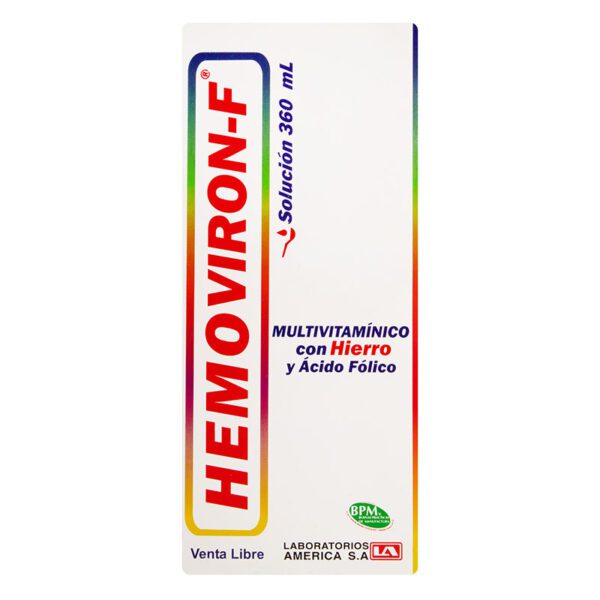 Hemoviron-F Jarabe 360 Ml La - Imagen 2