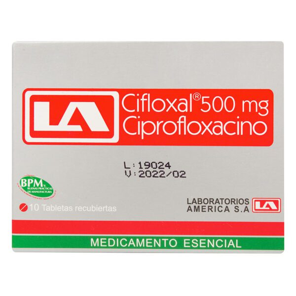 Cifloxal 500 Mg 10 Tabletas La