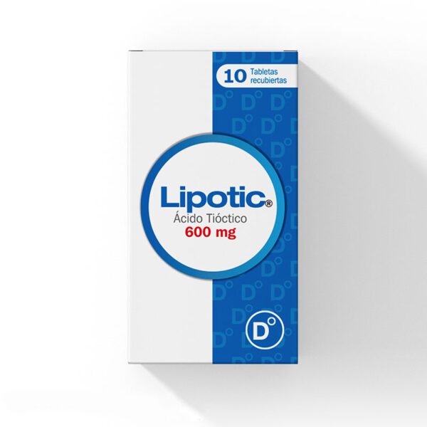 Lipotic 600 Mg 10 Tabletas