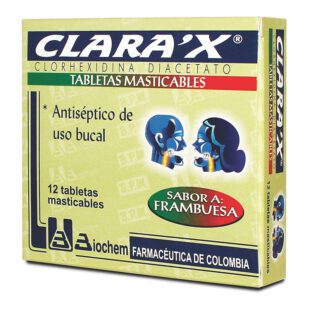 Clarax Tabletas Masticables X 12 Menta Frambuesa