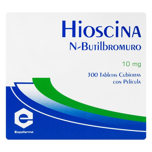 Hioscina N-Butil Bromuro 10 Mg 300 Tabletas (A)