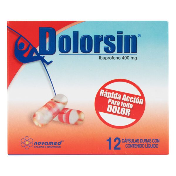 Dolorsin 400 Mg 12 Capsulas - Imagen 2