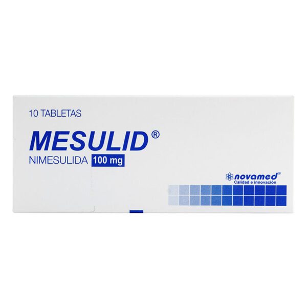 Mesulid 100 Mg 10 Comprimidos (3%+)(Pae) - Imagen 2