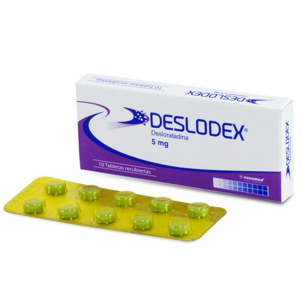 Deslodex 5 Mg 10 Tabletas (3%+)