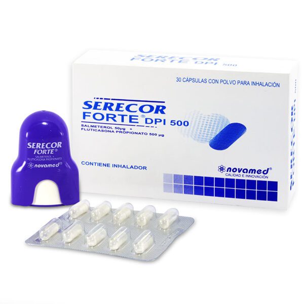 Serecor Forte Dpi 500/50Mg Inhalador 30 Cápsulas