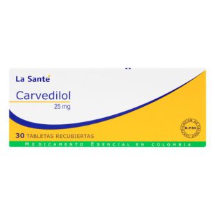 Carvedilol 25 Mg 30 Tabletas Ls(D)(M)29640