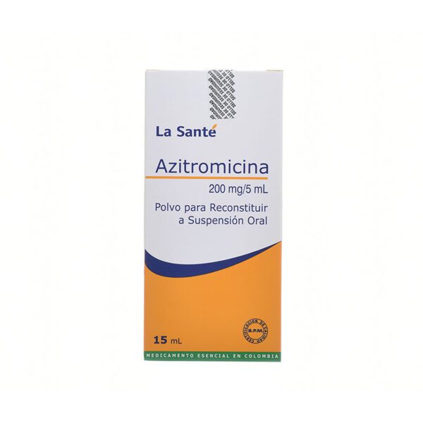 Azitromicina 200 Mg Suspensión 15 Ml Ls