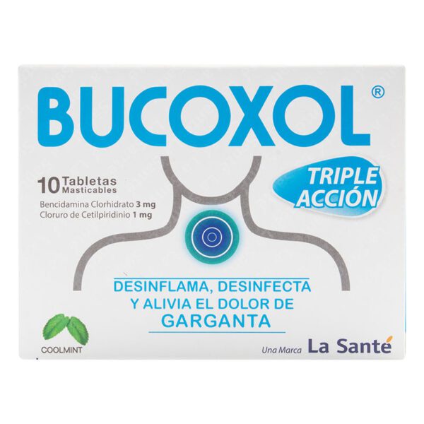 Bucoxol Triple Accion Coolmint 10 Tbs - Imagen 2