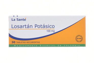 Losartán Potásico 100 Mg 30 Tabletas