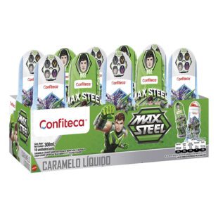 Caramelo Líquido Max Steel Display 10 Unidades