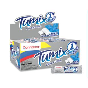 Chicle Tumix Extrema Frescura 2 Pastillas 100 Unidades