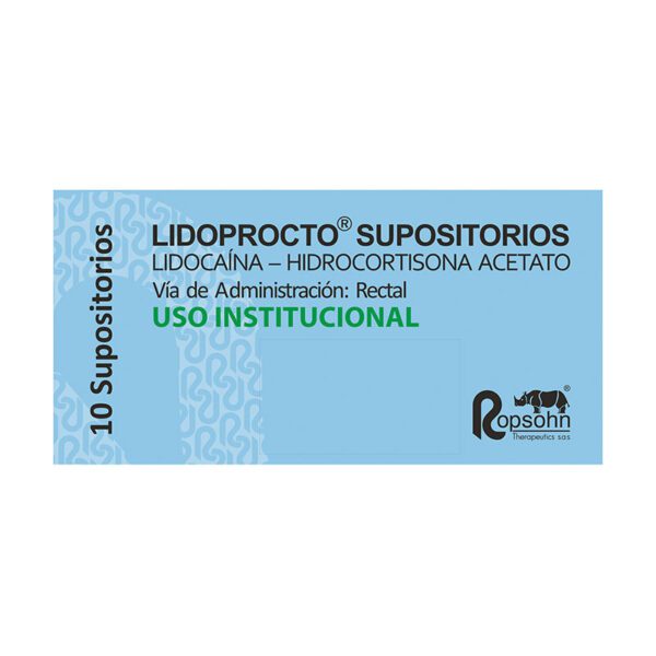 Lidoprocto 10 Supositorios(3%+) - Imagen 2