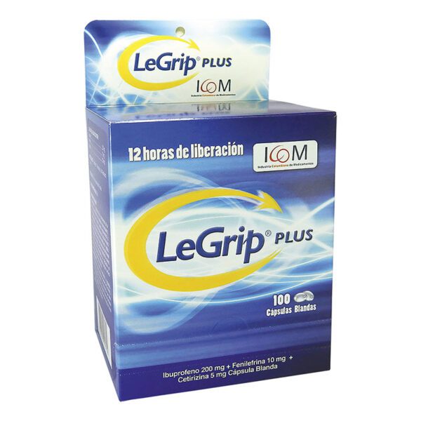 Legrip Plus 10 Capsulas Blandas Icom - Imagen 2