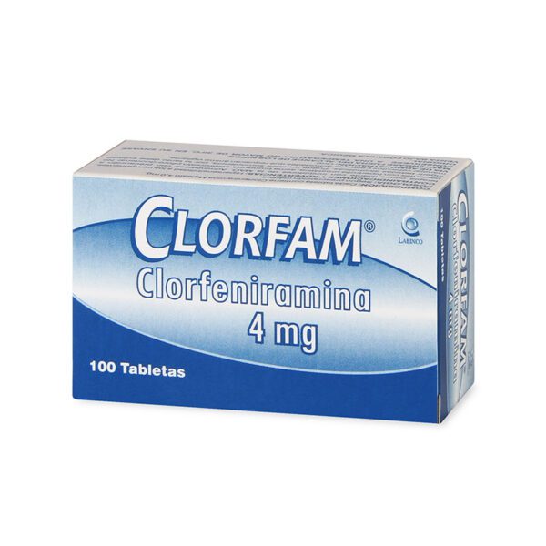 Clorfam 4 Mg 100 Tabletas - Imagen 2