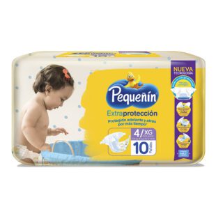 Pañal Pequeñin Extra Protección Etapa 4 10 Unidades