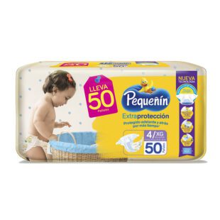 Pañal Pequeñin Extra Protección Etapa 4 50 Unidades