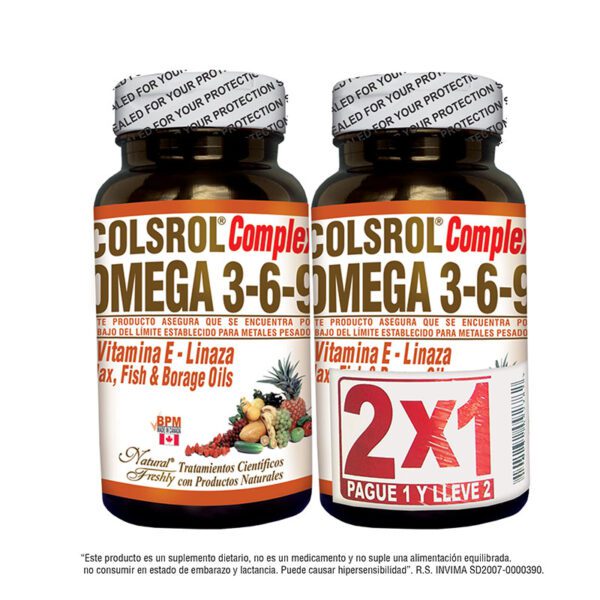 Colsrol Omega Complex 3-6-9 60 Cápsulas 2X1 P.E