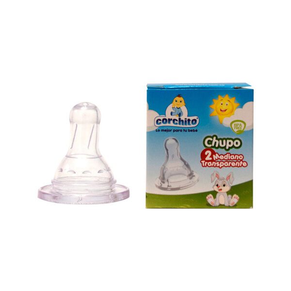 Chupo Corchito Blanco # 2 Mediano - Imagen 2