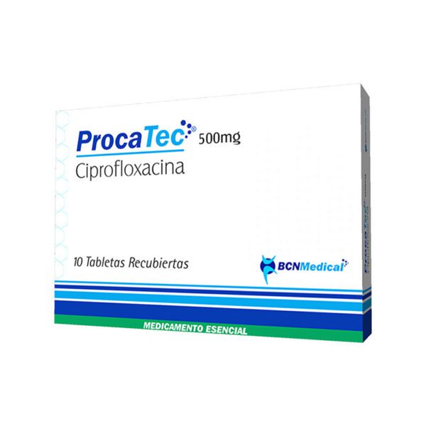Procatec 500 Mg Ciprofloxacina 10 Tabletas - Imagen 2