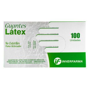 Guante De Latex 100 Uds S Inverfarma