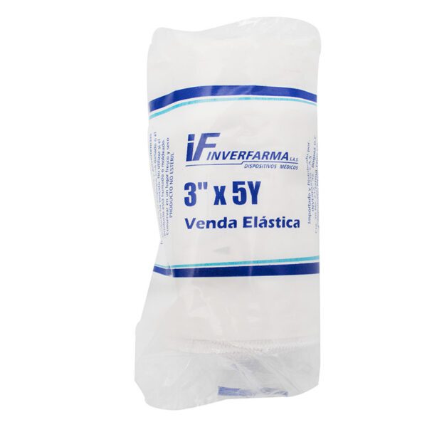 Venda Elastica Blanca 3X5 Inverfarma - Imagen 2