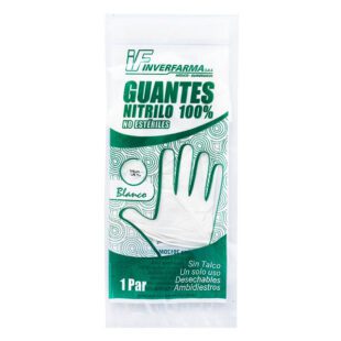 Guante De Nitrilo Blanco L 2 Uds Inver.