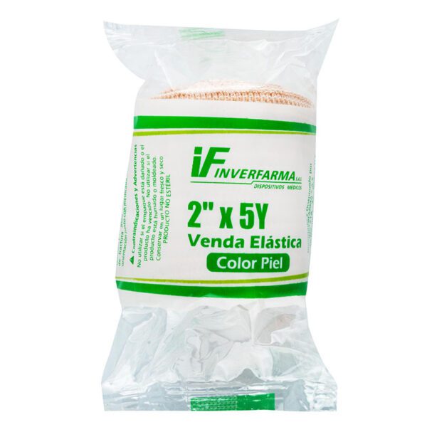 Venda Elastica Color Piel 2X5 Inverfarma - Imagen 2