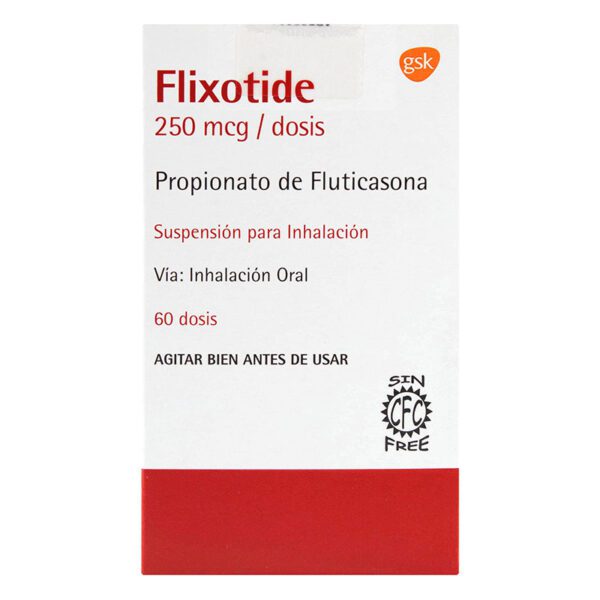 Flixotide Inhalador 250 Mcg 60 Dosis Osp (A(Pae) - Imagen 2