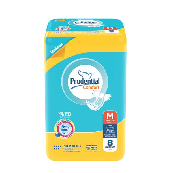 Pañal Prudential Confort Medium 8 Unidades - Imagen 2