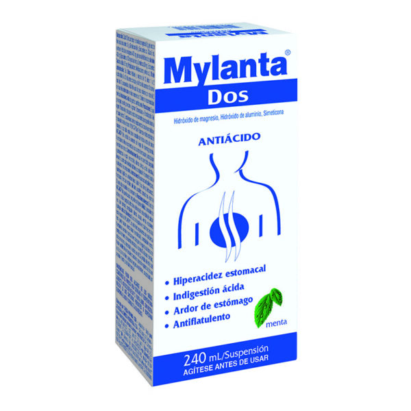 Mylanta Dos Menta Liquida 240 Ml