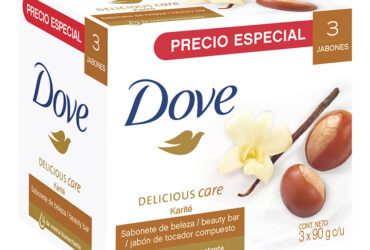 3 Jabones Dove Karité 90 Gr