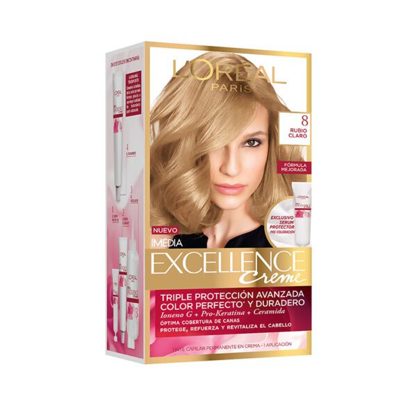 2 Tubo Excellence  (Imedia) 8 Rubio Claro