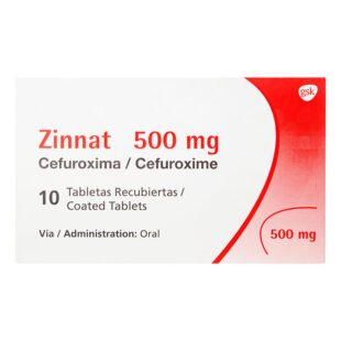 Zinnat 500 Mg 10 Tabletas (3%+)(A)(Pae)