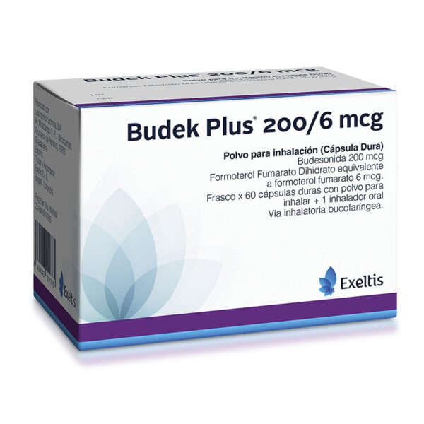 Budek Plus 200/6 Mcg 60 Cápsulas - Imagen 2