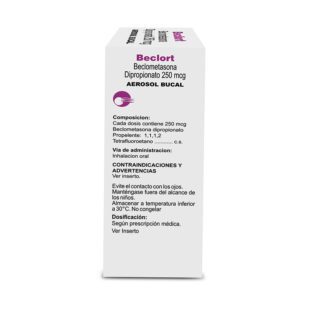 Beclort 250 Mcg Aerosol 200 Dosis